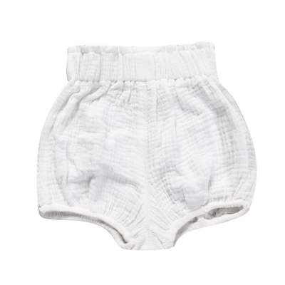 Solid white eco friendly cute custom print kids underwear